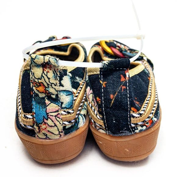 Emery Rose Floral Fabric Flats Sz 4 - Picture 4 of 9